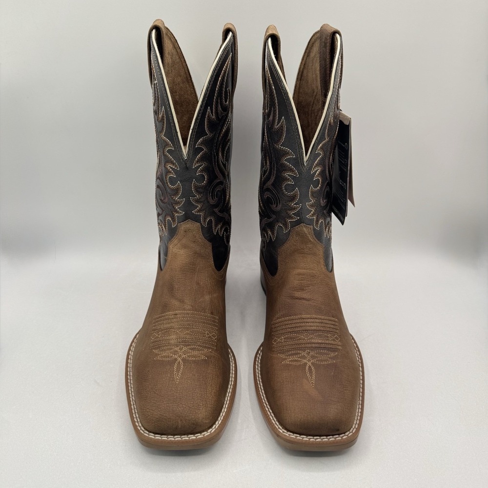 Ariat Lasco Western Boots Men's Size 9 D Blue Leather Bantam Weight - Picture 3 of 16